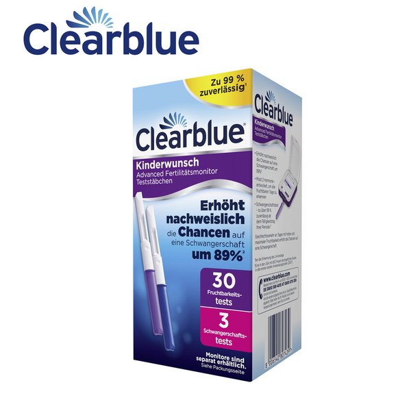 Clearblue ADVANCED Fertilitätsmonitor Teststäbchen 30+3