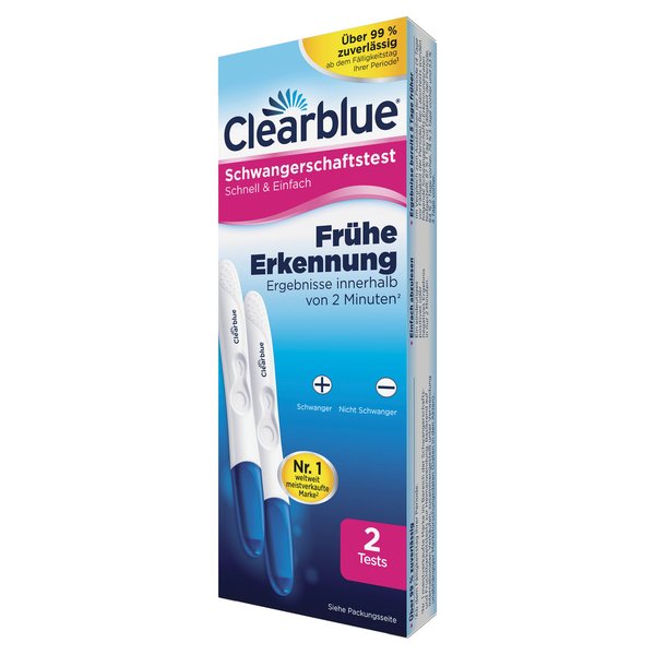 Clearblue Schwangerschaftstest Frühe Erkennung 2er Pack